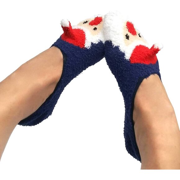 Cozy Warm Fuzzy Cute Animals Holiday Christmas Santa Reindeer Multipair Adults - Picture 4 of 5